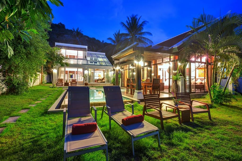 Emerald Sands - Beach Front 4 Bed Pool Villa เกาะสมุย ห้อง รูปภาพ