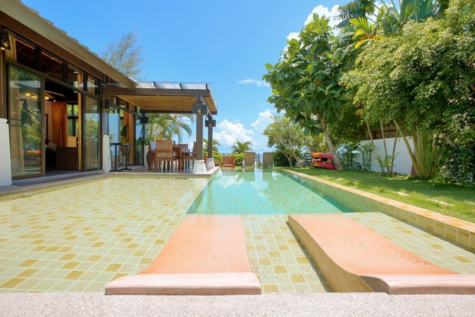 Emerald Sands - Beach Front 4 Bed Pool Villa เกาะสมุย ภายนอก รูปภาพ
